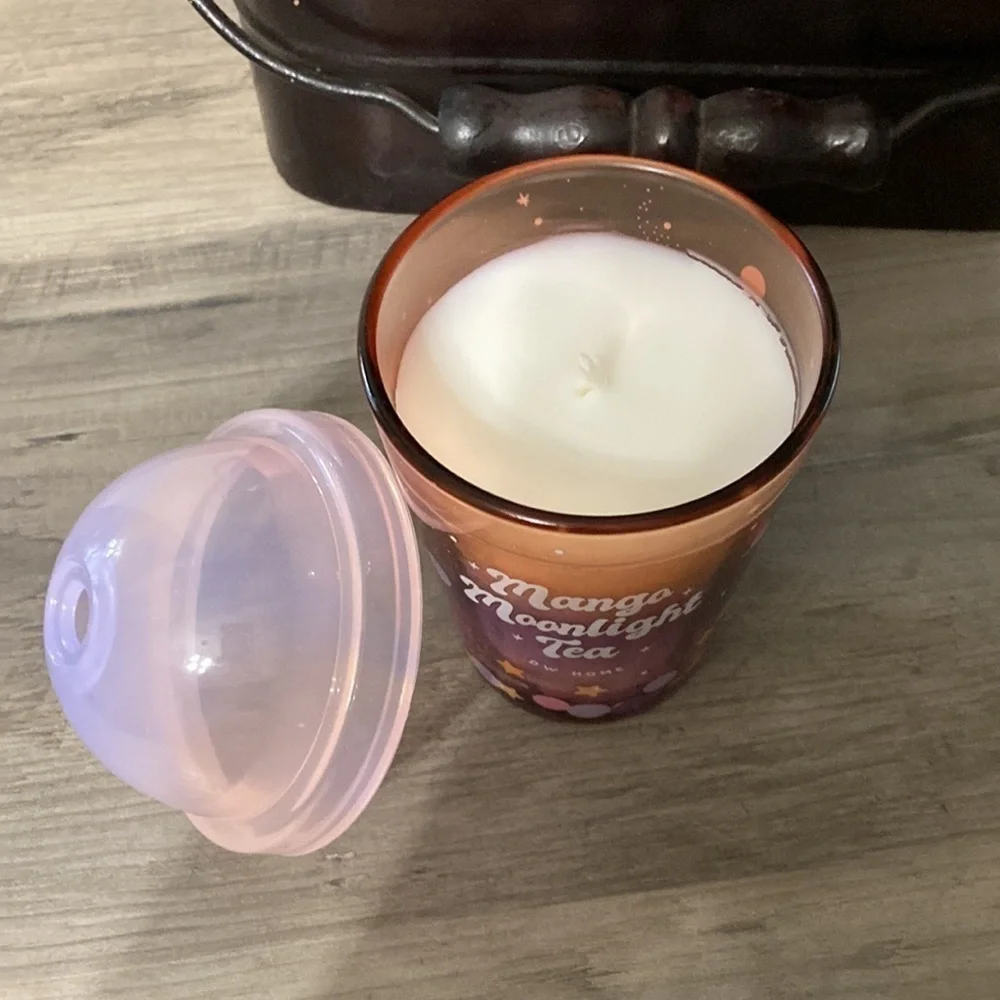 NEW  DW HOME MINI MANGO MOONLIGHT TEA GALAXY BOBA CANDLE